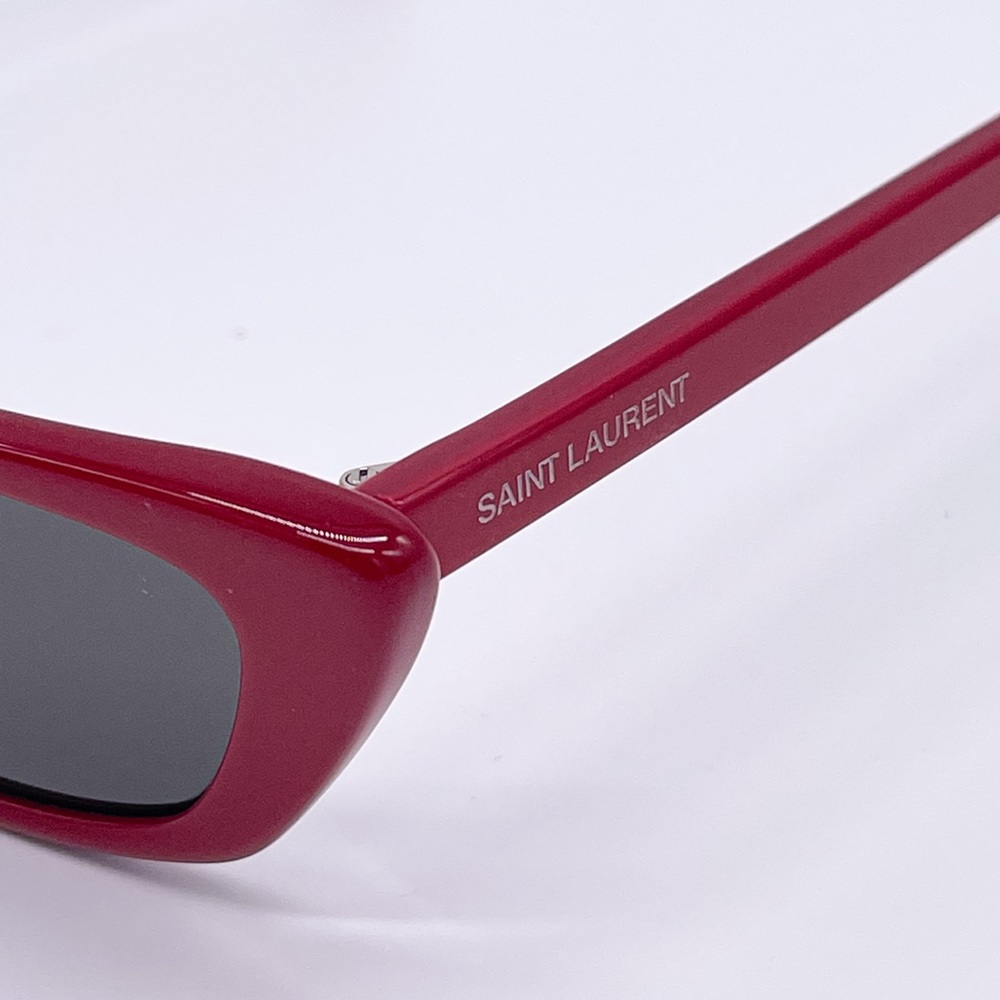 NEW SAINT LAURENT SL277 003 RED CAT EYE SUNGLASSES - Picture 7 of 12
